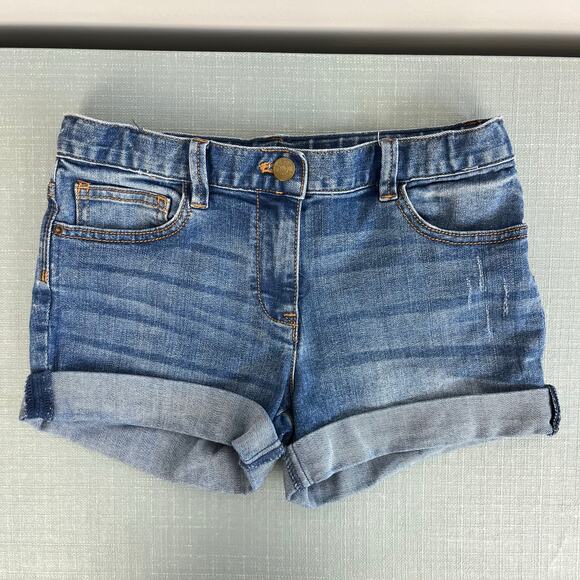 Crewcuts Cuffed Medium Wash Denim Cowgirl Shorts 10 - Picture 9 of 9